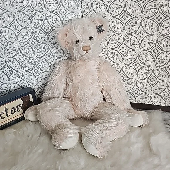 Vintage Annette Funicello mohair jointed plush stuffed Teddy Bear fuzzy 18-in - Picture 2 of 12